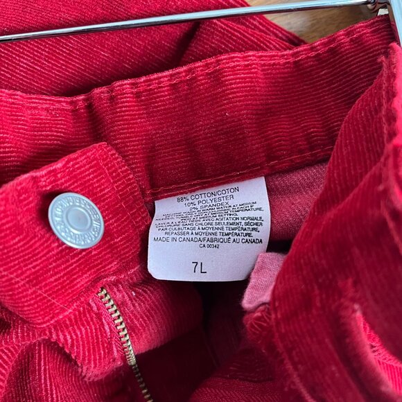 Levi's Vibrant Red Flare Pants - Picture 3 of 6